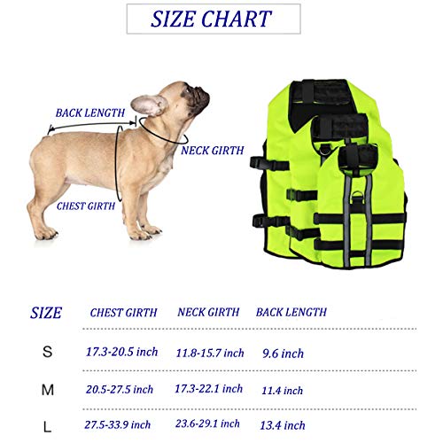 Vohoney Pet Hundeschwimmweste, Gelb/Grün - 7